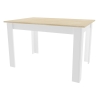 Stół kuchenny 110x70 Biały + Blat DS + 4 krzesła Skandynawskie Milano Szare